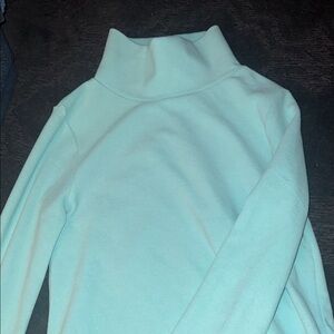 Dudley Stephens Cowl Neck Fleece Sweater - Soft Blue